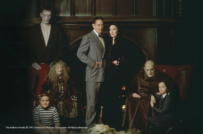 A still from The Addams Family movie. © 1991 Paramount Pictures Corporation. All Rights Reserved.
