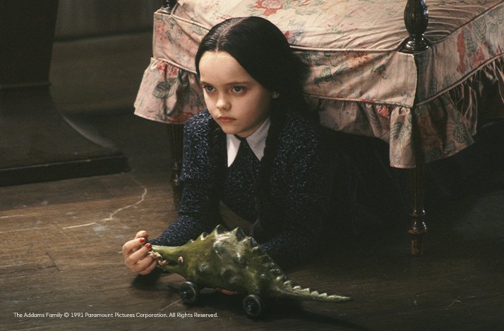 A still from The Addams Family movie. © 1991 Paramount Pictures Corporation. All Rights Reserved.