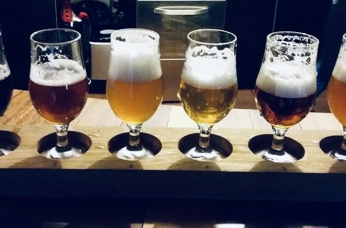 A close view of the Czech beer.