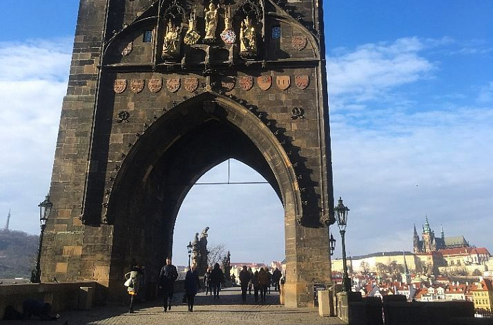 The Old Town Bridge Tower of the Charles Bridge in Prague.