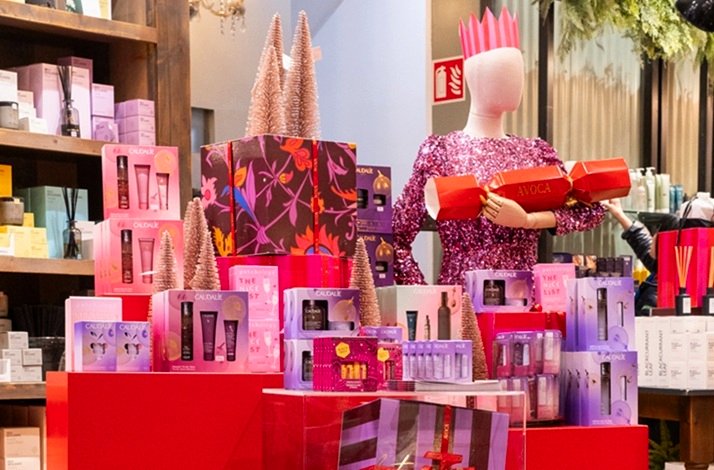 Holiday gift display at Avoca's flagship Suffolk Street store in Dublin.