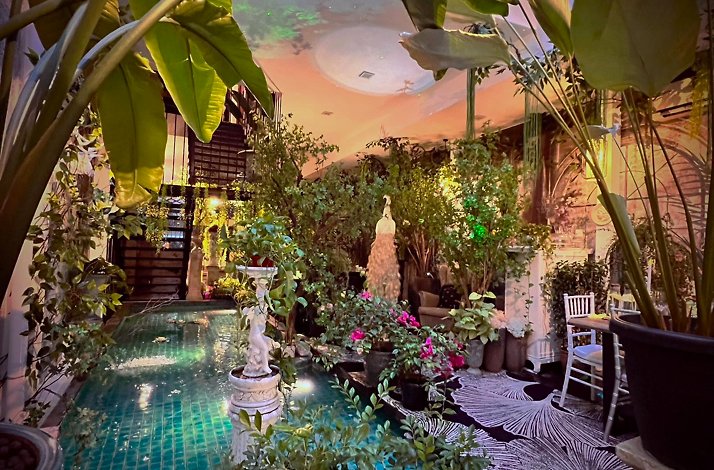 Fairy yard of restaurant Little Social