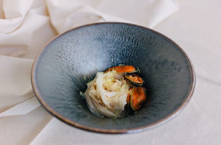 A special dish made by Chef Ethan at Kanves, the home dining studio of his.
