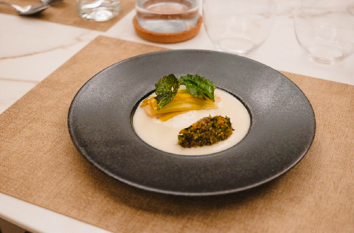 A special dish made by Chef Ethan at Kanves, the home dining studio of his.
