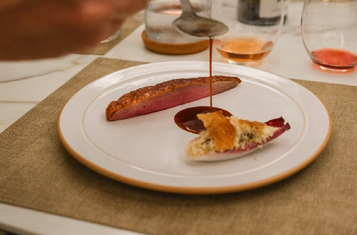 A special dish made by Chef Ethan at Kanves, the home dining studio of his.