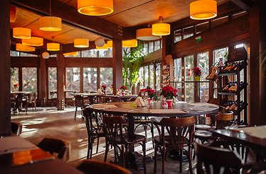 Dining area of KUIB Restaurant.