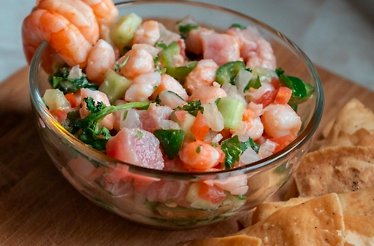 Peruvian dish cooked at a CocuSocial cooking class.