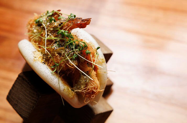 A close shot of  a dish served at BB Social Dining restaurant, one of  Dubai's most renowned restaurants