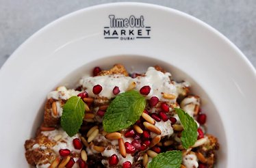 A tahini cauliflower dish served in Time Out market Dubai