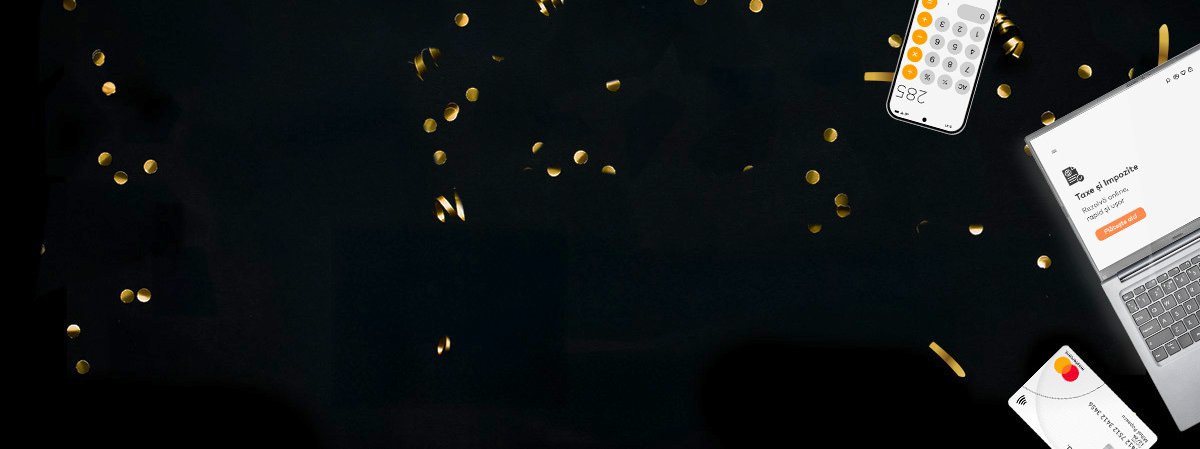 Phone, laptop and a Mastercard card on a black and gold background