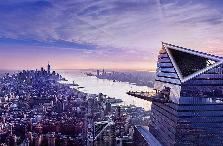 Edge observation deck at 30 Hudson Yards in New York City.