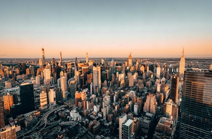 View on the city from Edge at Hudson Yards.