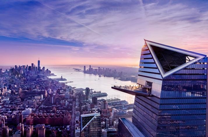 Edge observation deck at 30 Hudson Yards in New York City.