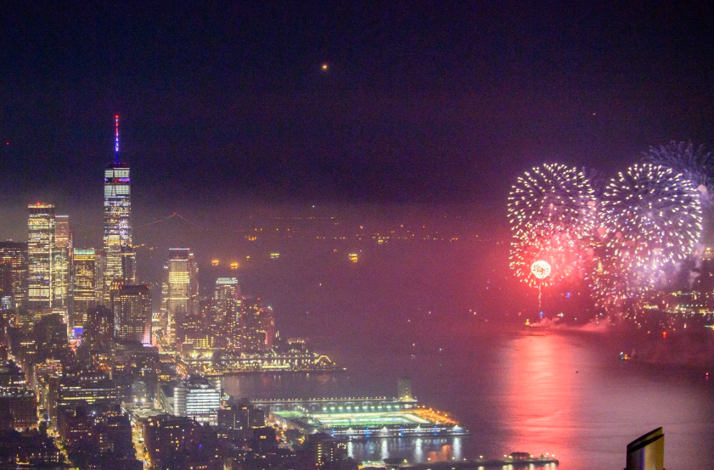 Firework views from Edge skyline.