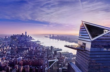 Edge observation deck at 30 Hudson Yards in New York City.
