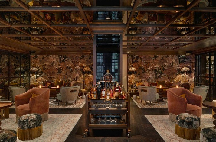 Dining area of restaurant Row on 45