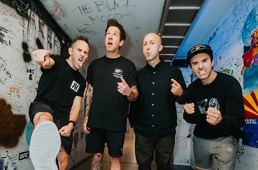 Promotional banner for Simple Plan - Bigger Than You Think! Europe Tour 2026.