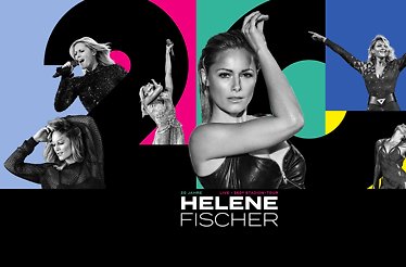 Promotional banner for Helene Fischer: 360° Stadion Tour.