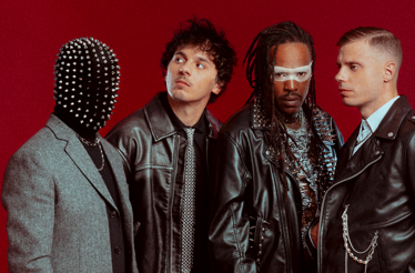 Promotional banner for music band Skip The Use.