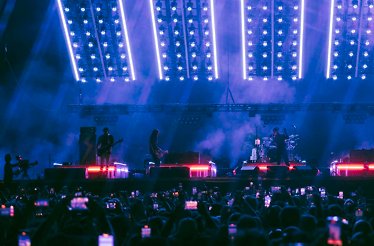 Promotional poster for The Strokes - Reality Awaits Europe 2026 tour.