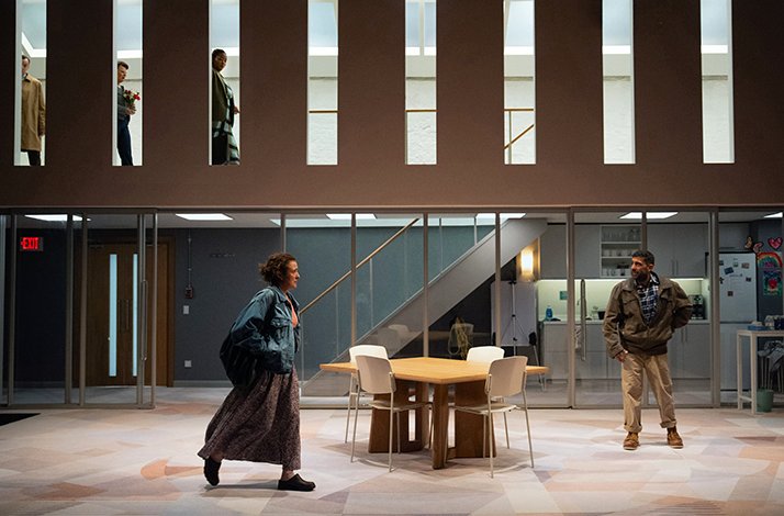 A view from the play Donmar Warehouse - Mass.