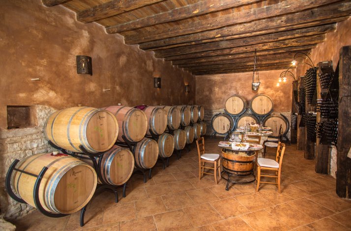 Wine cellar of San Tommaso winery.