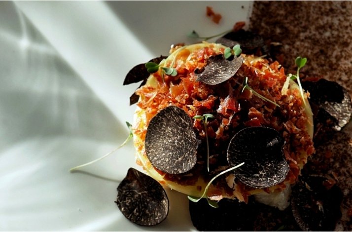 A special dish made by the chef of restaurant Amused Food&Wine