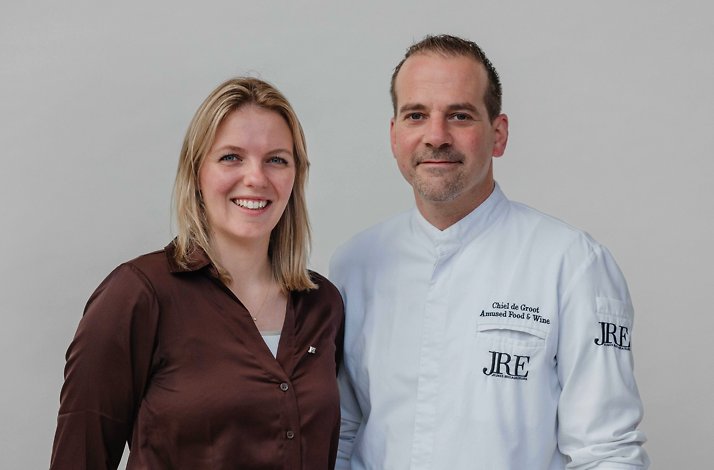 Chef Chiel de Groot and co-owner Corine Vink. 