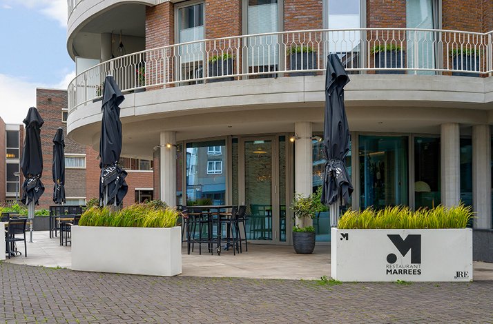 Outside of the Marrees restaurant