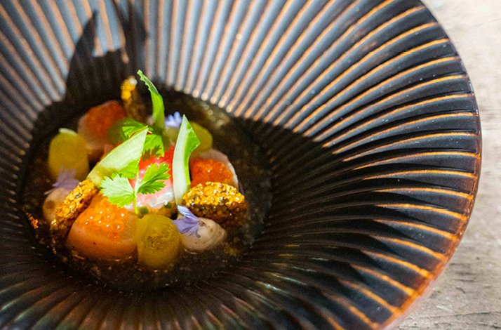 Assorted caviar served in Marrees restaurant