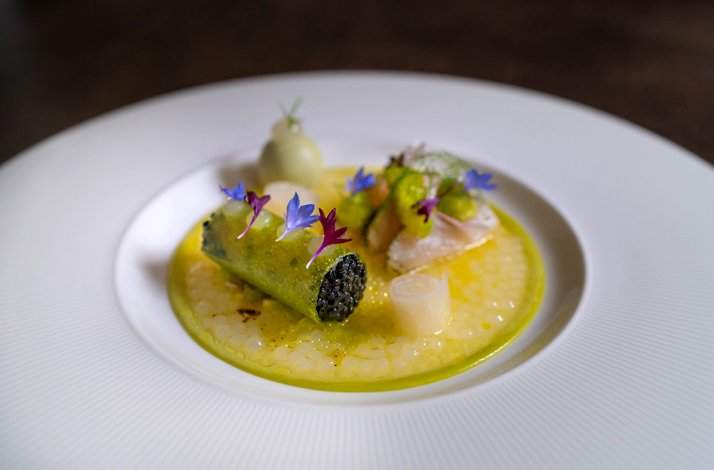 One of the dishes from the 6-Course meal served at Marrees.