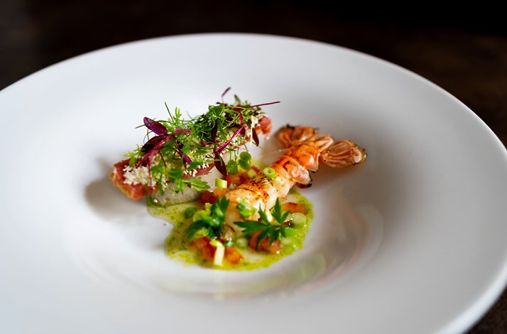 One of the dishes from the 6-Course meal served at Marrees.