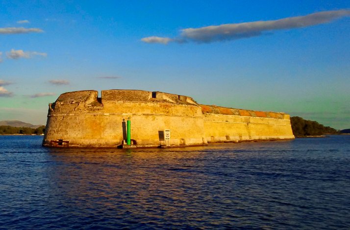 Kayak through the Šibenik archipelago on a land-and-sea adventure: In Zlarin, Croatia St. Nicholas fortress located on one of the islands of the Šibenik archipelago
