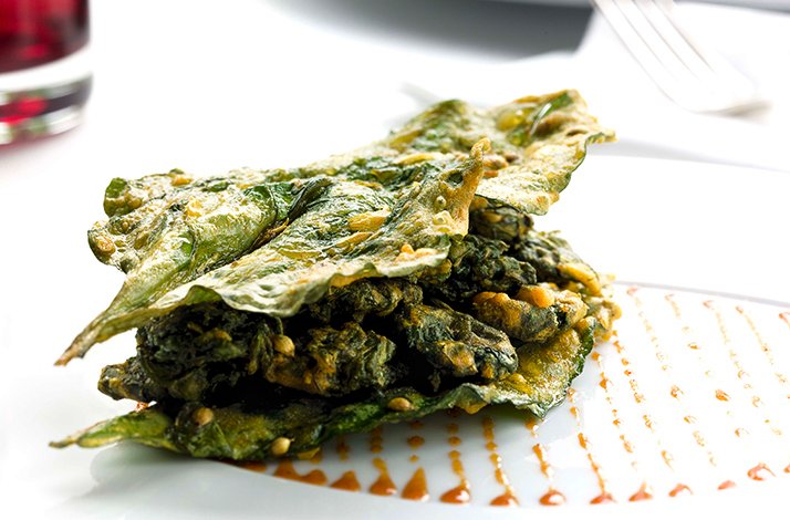 A modern indian cuisine dish served at the award-winning restaurant Varq.