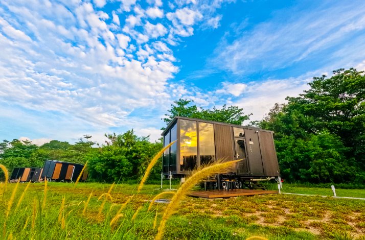  A tiny house at Tiny Away Escape on Lazarus Island.