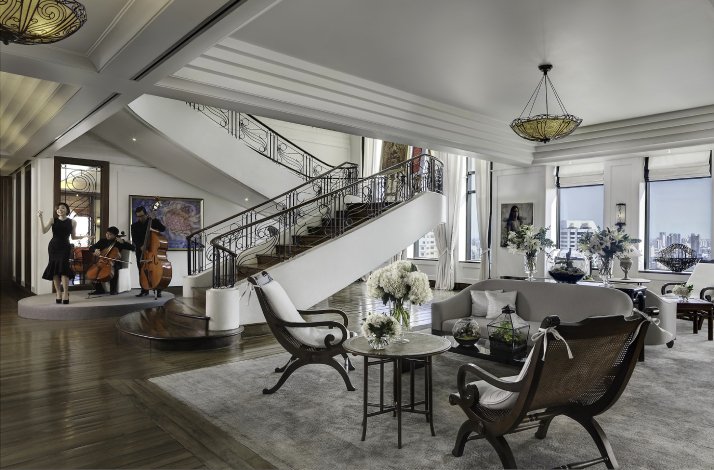 Interior of private exclusive Pacific City Club Bangkok