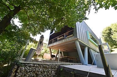 The building of the intimate and very chic Vila Uno by ATRA complex