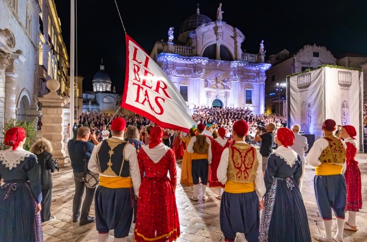 Opening ceremony of the Dubrovnik Summer Festival in Croatia.