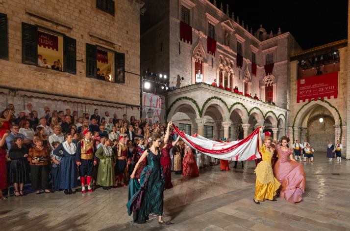 Opening ceremony at the Dubrovnik Summer Festival.