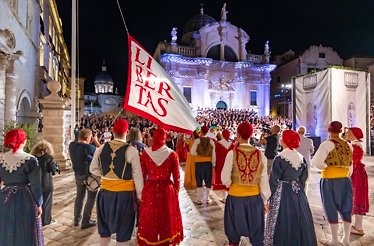 Opening ceremony of the Dubrovnik Summer Festival in Croatia.