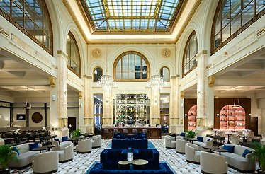 Indoor of The Marmorosch Bucharest hotel.