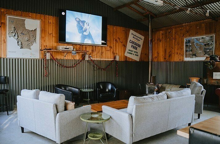 The interior of a room in Dadswells Bridge in traditional style.