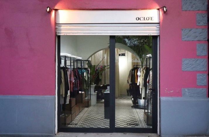 The entrance of the Ocelote fashion house.