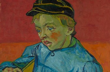 The painting called The Schoolboy (The Postman's Son – Gamin au Kepi) by Vincent van Gogh.
