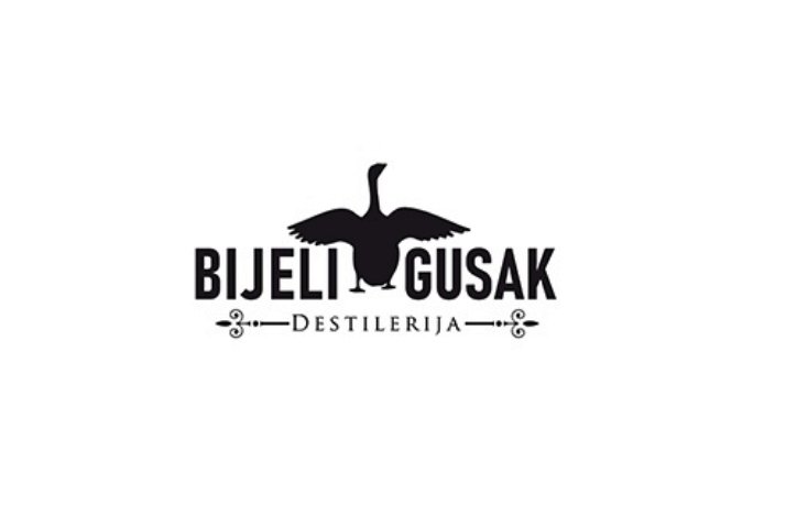 Bijeli gusak distillery logo