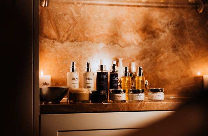 A group of skincare products from the Brand ishga