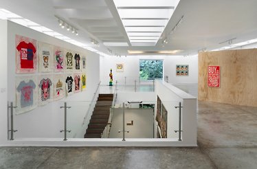 The interior of Galeria La Cometa in Bogota