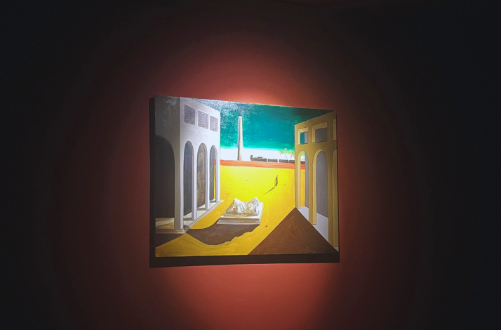 Surrealist Artwork in the Espacio KB room.