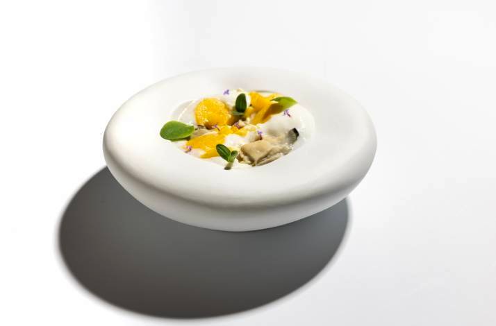 Meticulously plated dish