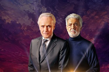 Promotional poster for JOSÉ CARRERAS & PLÁCIDO DOMINGO.